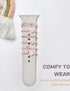 Heesch Stretchy Beaded Watch Band Charms for Apple Watch 38/40/41/42/44/45/49mm, Decorative Rings