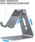 OMOTON C2 15 14 13 8 7 6, Adjustable Cell Phone Stand, Aluminum Desktop Phone Holder Dock Compatible with iPhone Xs XR
