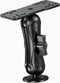 LOKTENWO Aluminum Alloy Fish Finder Mount Base with C Size 1.5" Ball Rectangle