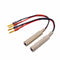 2-Pack 1/4 Inch TS Female to Banana Plug, Flexible Silicone Audio Plugs for Speaker Wire, 6 inch