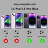 Meikobuly Camera Lens Protector for iPhone 14 Pro/Pro Max - Purple, Metal Ring, Strong Drop Protection, Tempered Glass.