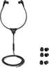 SIMOLIO Stereo Headset with Mic, Lightweight Stethoscope Transcription Headset, Volume Control, 3.5mm Plug, Wired