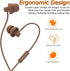 Sleeping Headphones, in-Ear Soundproof Earplug Soft Earbuds with Mic Noise Cancelling Sleep Earphones for Side Sleeper, Insomnia, Snoring, Air Travel, Bedtime Listening (Coffee)