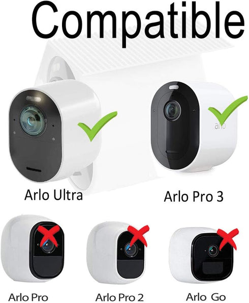 HOLACA Weatherproof Silicone Skin (3 pcs) for Arlo Ultra 4K, Arlo Pro 3, Arlo Pro 4 - Anti-Scratch Protective Cover