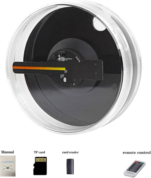 Missyou 3D Hologram Fan, 4.7" Holographic Fan with WiFi Projector, 700 Video Library, HD LED 2000*1444PX Resolution for
