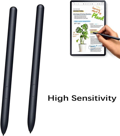 2 Pack Mystic Black Galaxy Tab S7 S Pen Replacement for Samsung Galaxy Tab S7/S7+, Without Bluetooth
