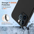 Phone Case for BLU View 4 (6.1") with 1X Tempered Glass Screen Protector, Ultra Thin Shockproof Black Soft Silicone