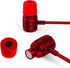 LUDOS Ultra Wired Earbuds, In-Ear Headphones with Microphone, Noise Isolating Ear Buds for iPhone and Samsung (Red)