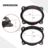 RED WOLF 6" x 9" Front Door Speaker Mount Adapter for 2004 Up Toyota 4Runner, Avalon, Highlander, Tacoma