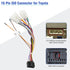 16Pin ISO Android Radio Stereo Wiring Harness with Butt Connector Reverse SWC Cable Replacement for Select Toyota and Subaru Car Audio Adapter