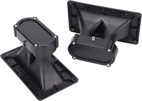 Estink 3-20KHz Wide Dispersion Horn Tweeter, Dual Drive Ceramic High Sensitivity Piezoelectric Speaker for DJ