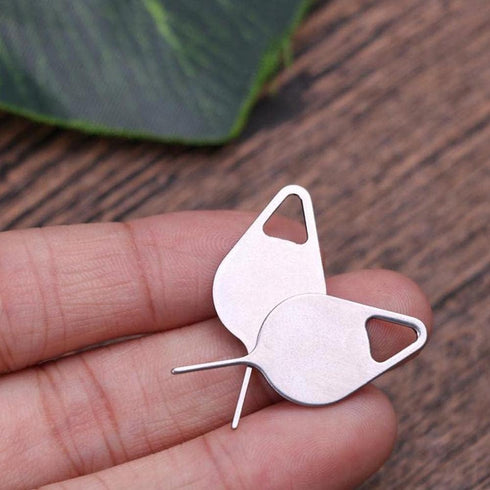 Tustao 5 Pcs Silvery Universal Card Needle, Sim Card Tray Opening Removal Tool, Eject Pin Tool Replacement, Cell Phone