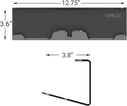 VRGE VR Stand Under Desk Storage Hook Organizer for Meta Oculus Quest 3/2, PS5 VR2, Valve Index Headsets