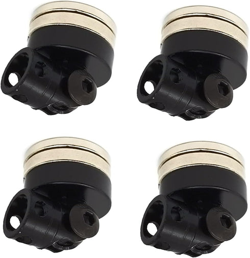 DEVMO 4PCS SCX10 4WD 1/10 RC Magnetic Body Post,Alloy Magnetic Stealth Invisible Body Shell Mount Column Compatible