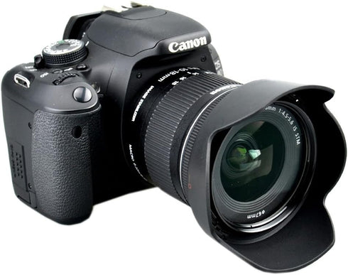 JJC LH-73C Lens Hood Shade for Canon EF-S 10-18mm f/4.5-5.6 is STM Lens, Replaces EW-73C, Black