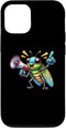 iPhone 15 Case for Robotic Grasshopper With Megaphone, Colorful and Playful Toy