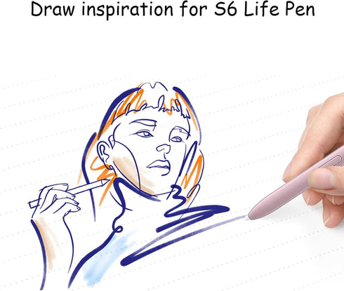 2 Pack S6 Lite Stylus Pen for Samsung Galaxy, Replacement for Samsung Galaxy S6 Lite S Pen SM-P610N, P615, P610 - Pink