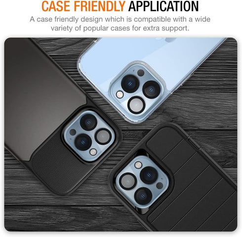 Trianium Clear Camera Lens Screen Protector 3 Pack for iPhone 13 Pro/Pro Max (2021, 6.1"/6.7") - Night Shooting Support