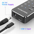 RSHTECH 7-Port Powered USB 3.2 Hub with 10Gbps USB-A 3.2, 2 USB-C 3.2, 4 USB 3.0 Ports, 3.3ft Cable