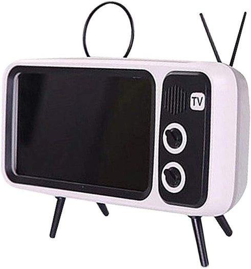 UnnFiko Retro TV Style Stand Holder, Cartoon Desktop Bracket Desk Mount, Universal for