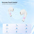 TONTRU 5.3 24H Wireless Headphones, Bluetooth Earbuds, Semi-in Ear with AI Noise Cancelling, Playtime, Ultra-Light