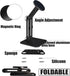 YUEFIELI 12-17All Magnetic Phone Stand for Desk, Heightened & Adjustable & Foldable Metal Magnetic Phone Holder Stand