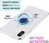 Rainbow Cell Phone Ring Stand Holder, Blue Multicolor Ring Grip Kickstand for Almost All Phones
