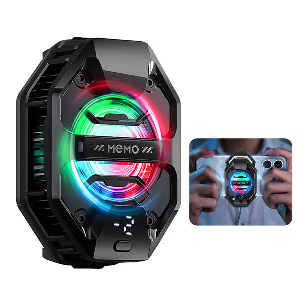 Stjiatu Phone Cooler for Gaming, 27W iPhone Cooling Fan with RGB LED Semiconductor