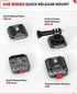 IFOOTAGE Q38-RS Action Camera Adapter Quick Release, Aluminum Tripod Mount Adapter, Quick Release Plate Compatible