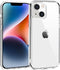 TENOC Clear Non-Yellowing Phone Case for iPhone 13 & 14, Protective Bumper Hard Back Cover for 6.1 Inch