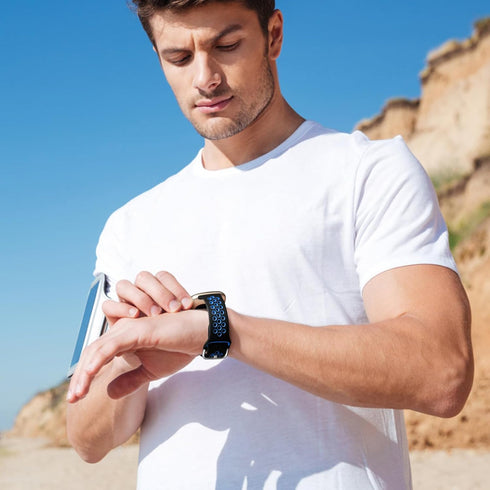 Getino Waterproof Soft Sport Band for Fitbit Sense/Sense 2/Versa 3/Versa 4 Watch, Large 3 Pack Accessories