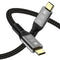 USB C Thunderbolt 4 Cable 3.3ft, USB4 Braided Cable 40Gbps, 8K 60Hz PD 100W for iPhone 15/15 Pro Max, MacBook