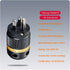 Viborg HiFi Power Plug, VM501S+VF501S, Silver-plated Copper Conductor, Non-Magnetic AC Mains Plug for DIY Audiophile