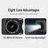 2MP 1080P 45 Mini Head Mounted Action Camera with Light, Adjustable Headlamp Headlight Body Camera, Gesture Control