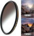 GND16 ND Filter, UltraSlim Optical Glass Neutral Density Variable Filter for Photography Accessory (77mm)