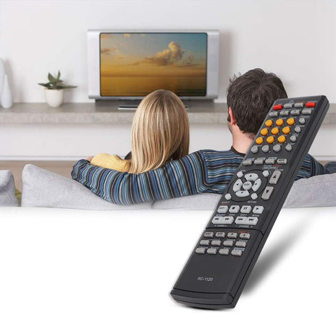 Multifunctional Replacement Remote Control for AV Receiver RC-1120/AVR-391/AVR-591/AVR-390, Easy to Use with Large