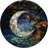 Celestial Halloween Mosaic Stained Glass Aesthetic PopSockets Standard PopGrip