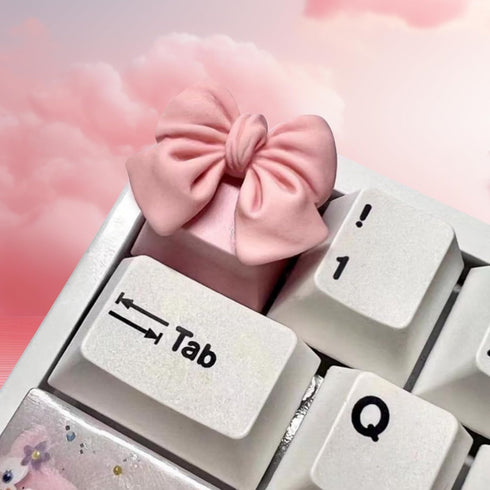 Cute Bow-Ties Keycap, 1pcs Custom OEM R4 Profile ESC-Key for Cherry MX Switches Mechanical Gaming Keyboard