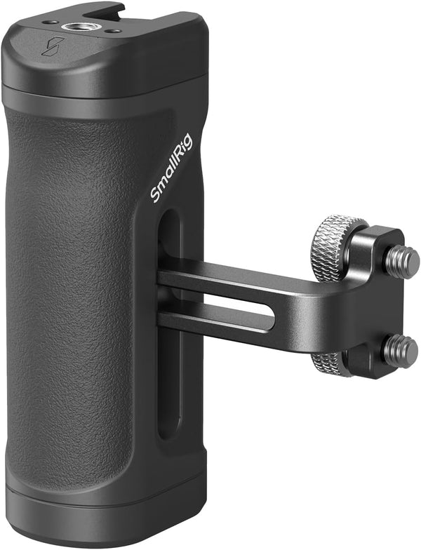 SmallRig Mini Side Handle for 1/4"-20 Threaded Holes, Portable Camera Cage Handle for Left or Right Hand, Up and Down