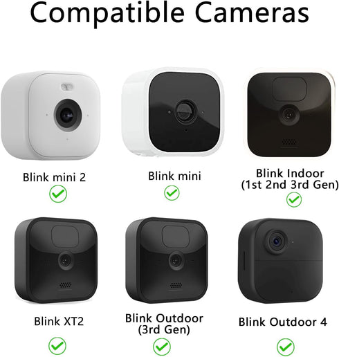 Magnetic Camera Mount for Blink Outdoor 4th, 3rd Gen, Blink Mini, Indoor, XT2 - Rubber Coated Magnet - 1 Pack
