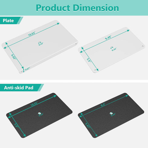 WALI C Bracket Clamp Computer Monitor Arm, Steel Reinforcement for Most Monitor Mount Stand Grommet C Clamp