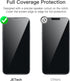 JETech Full Coverage Screen Protector for iPhone 13 Pro Max 6.7-Inch, 9H Tempered Glass Film Case-Friendly, HD Clear, 3-Pack