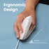Perixx PERIMICE-513W Wired USB Mouse - Vertical Right-Handed Design - 6 Buttons, 1000/1600 DPI - White