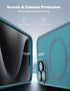 Tigowos Shockproof Case for iPhone 15 Pro Max - Matte Skin Feeling, 10FT Drop Resistant, Turquoise Green