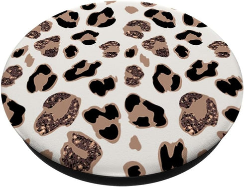 Rose Cheetah Print Cute Leopard Pattern Jaguar Lover Gift PopSockets Standard PopGrip