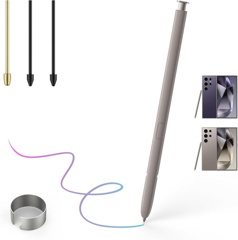Galaxy S24 Ultra Stylus Replacement for Samsung Galaxy S24 Ultra 5G S Pen, without Bluetooth + Tweezer + Metal Nibs