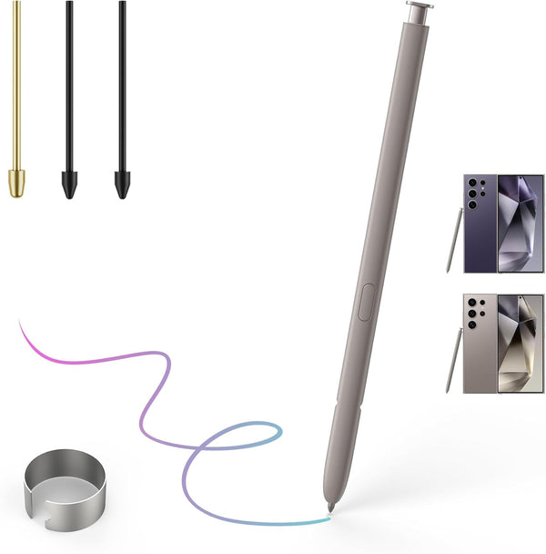 Galaxy S24 Ultra Stylus Replacement for Samsung Galaxy S24 Ultra 5G S Pen, without Bluetooth + Tweezer + Metal Nibs