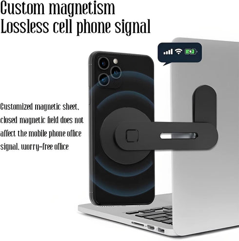 Magnetic Car Phone Mount, Invisible Design for Tesla Model 3/X/Y/S, Strong Magnet and 90° Rotation, Foldable Holder