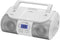 HANNLOMAX HX-318CD Portable CD/MP3/USB Boombox, Bluetooth, FM PLL Radio, Dual Power Source, 1 USB Port for Charging