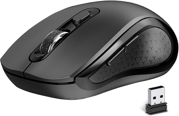 ACOZYKITTEN Wireless Mouse Ergonomic, Side Buttons Mouse, 2400 DPI, Silent and Anti Slip